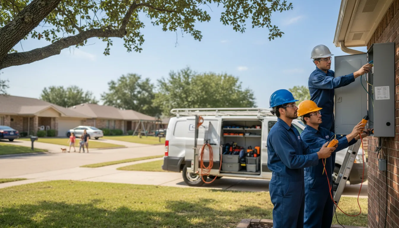 Certified electrician providing emergency electrical services in Warner, OK